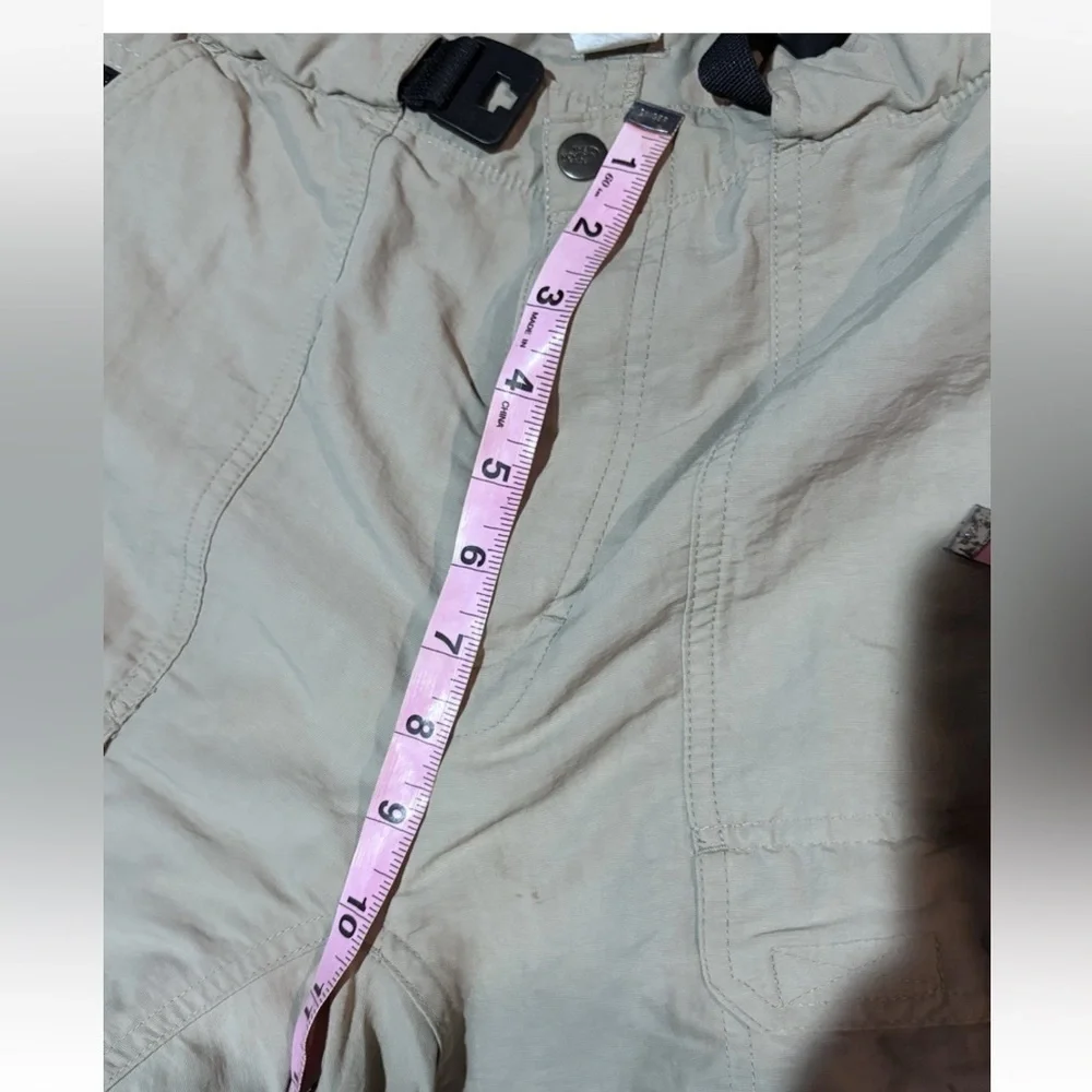 The North Face Pants Mens Large Beige Nylon Cargo Convertible Belted Hiking